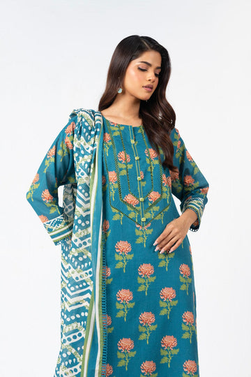 Alkaram Studio SS-5-1-24-3-Teal Online Shopping